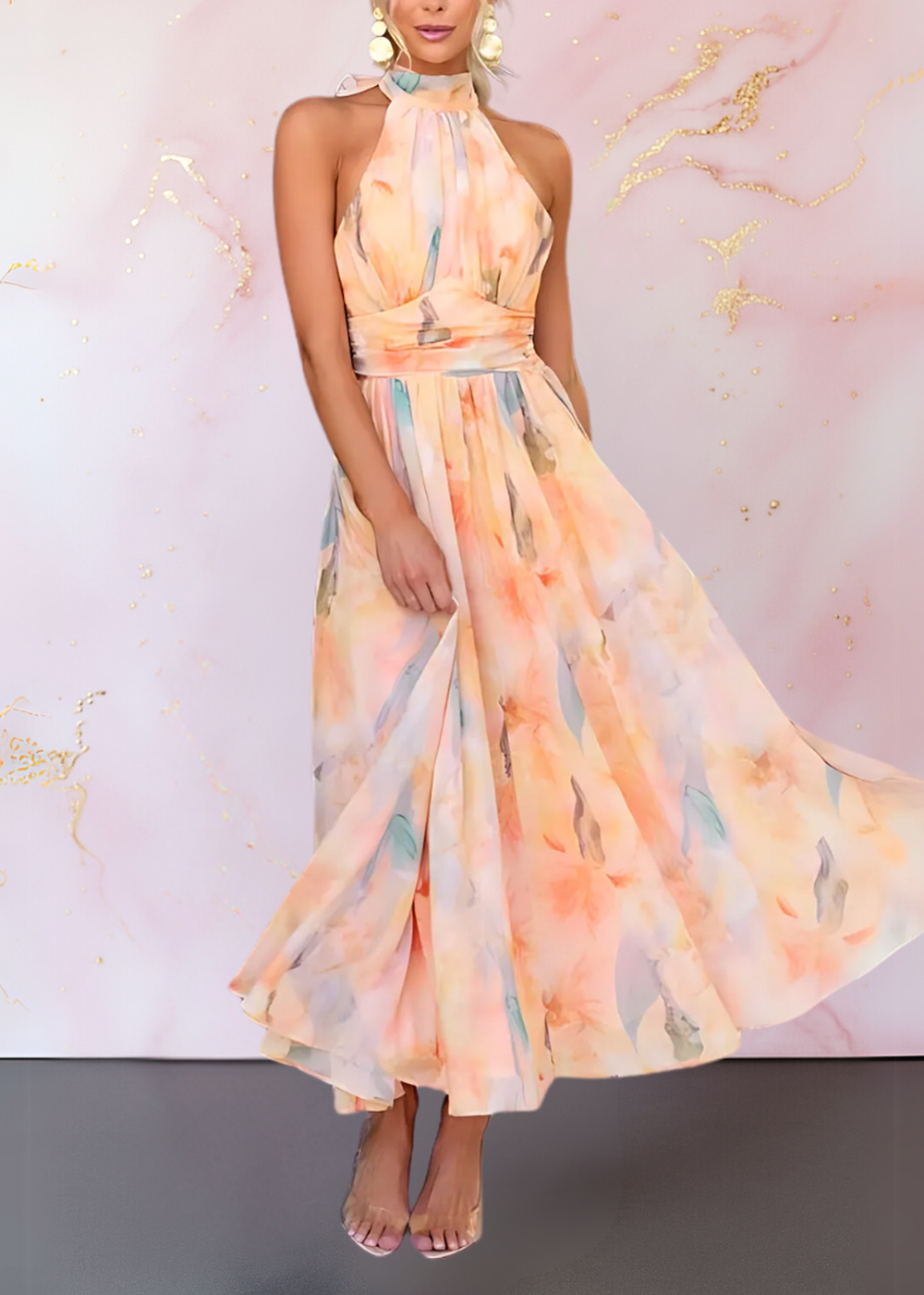 Liora™ | Soft Bloom Jurk